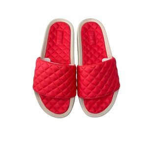 APL Athletic Propulsion Labs Lusso Slides Coral Quilted Womens Size 8 NWB